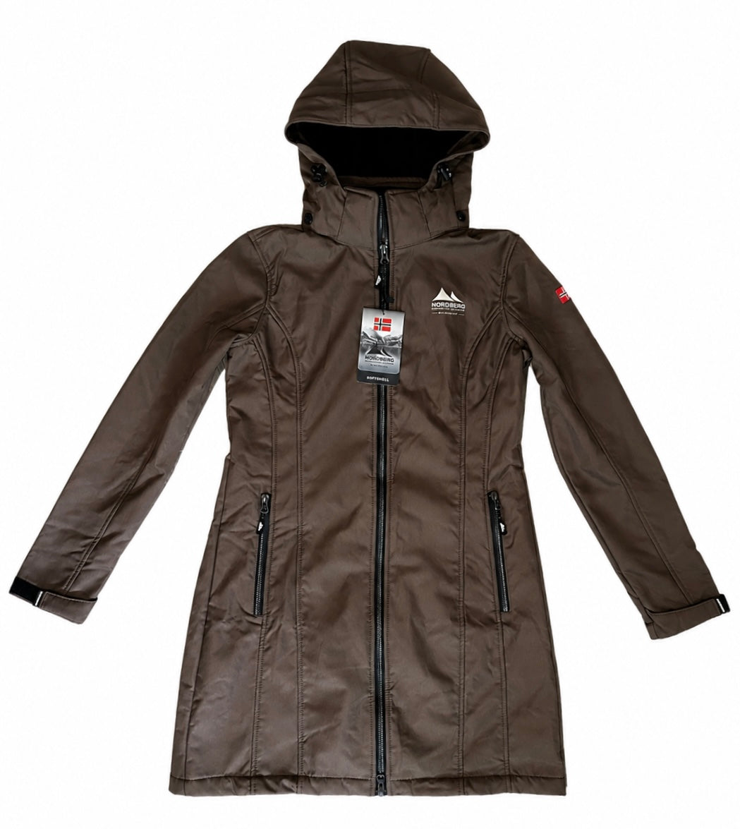 Nordberg Dames Softshelljas Hedda - Brown