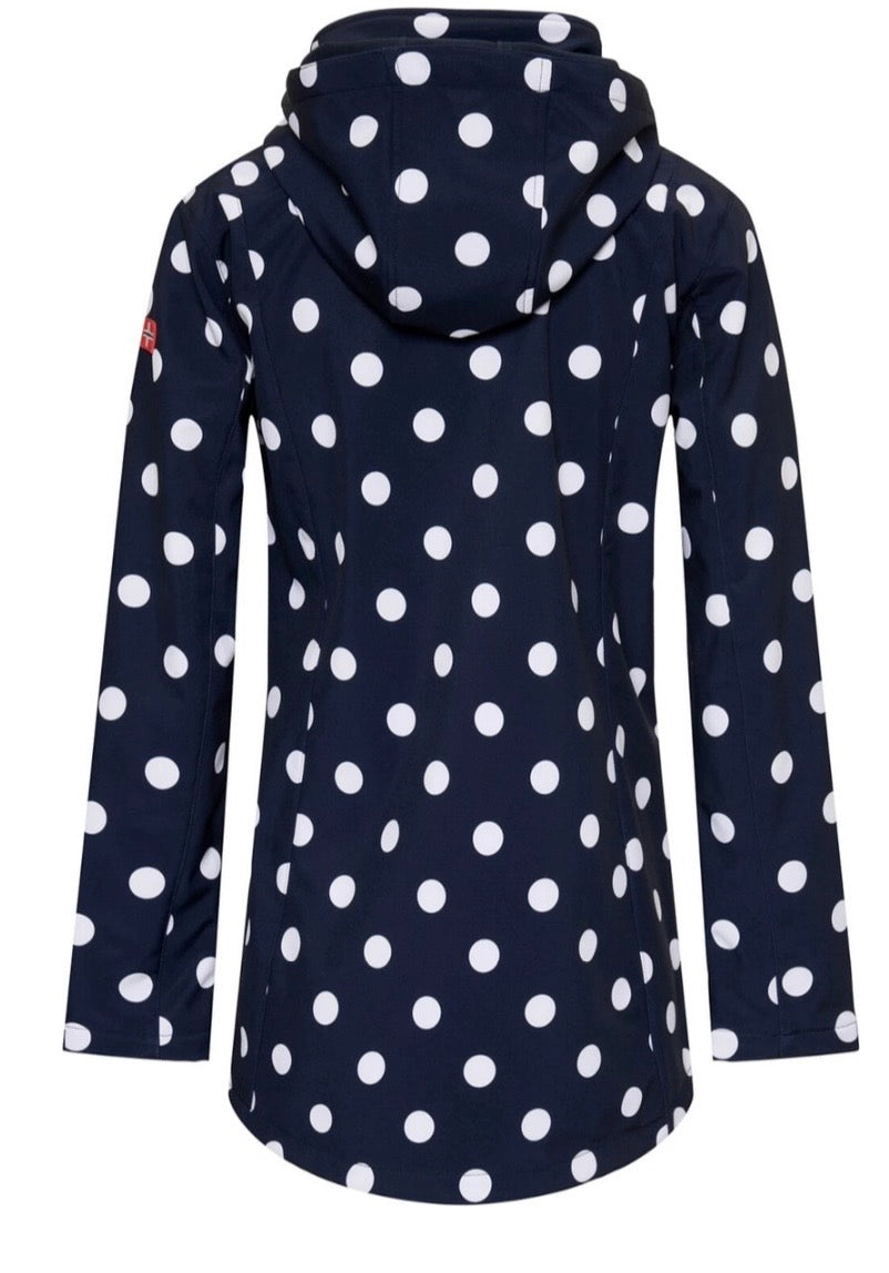 Veste Softshell Nordberg Polka Dots - Femme - Marine