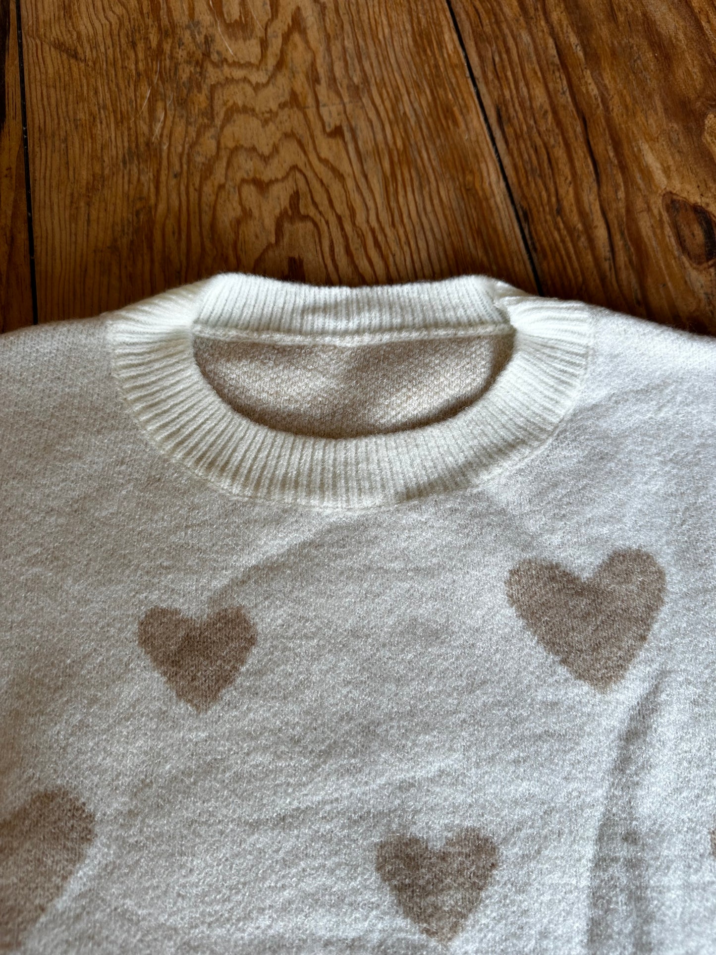 Hartjes Trui – Crème/Beige
- Maat S