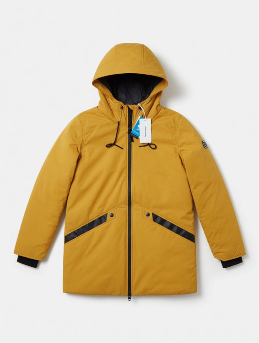 Timezone Woman Longue Veste collée 3 - Jaune Safran