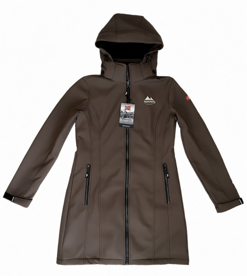 Nordberg Dames Softshelljas Hedda - Brown