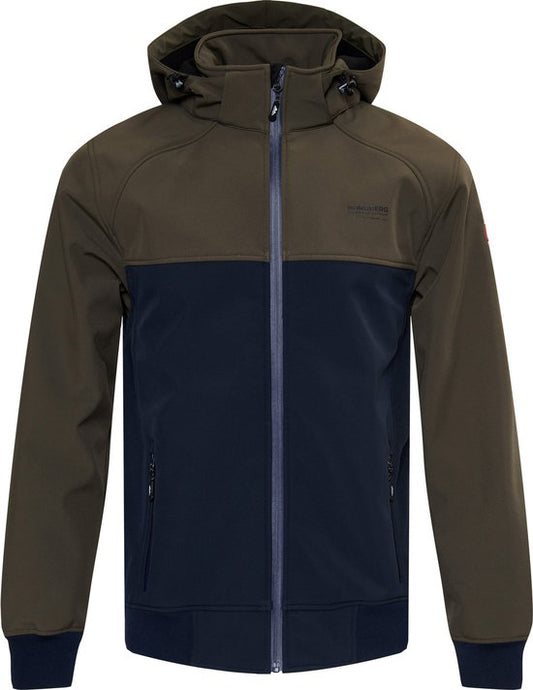 Nordberg Heren Softshelljas Viking - Army groen - Maat XXXL