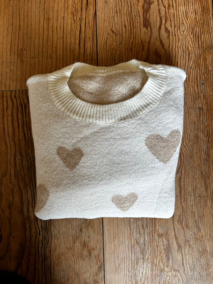 Hartjes Trui – Crème/Beige
- Maat S