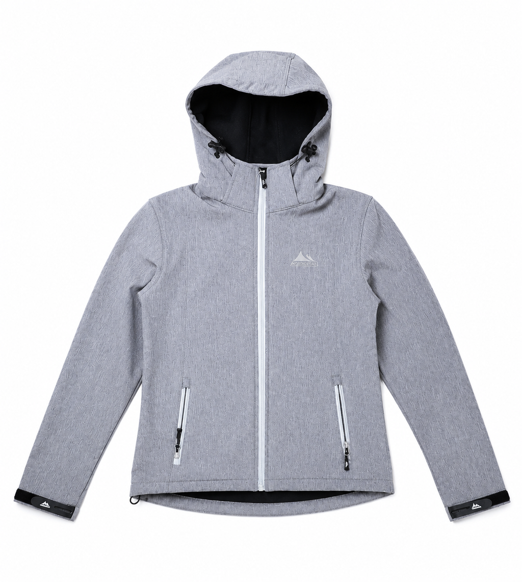 Nordberg Damen Softshelljacke Rinda - Grau meliert - Größe S