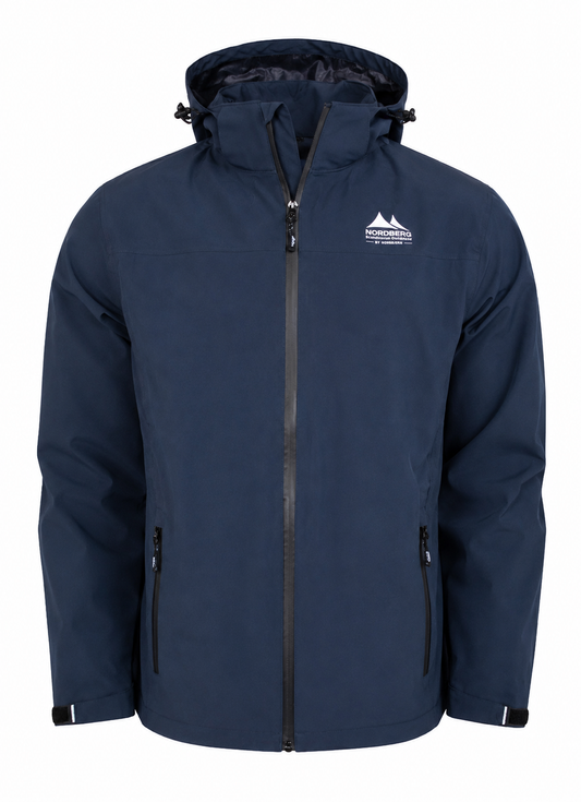 Nordberg heren HARDSHELL Jas Eskil - Marineblauw - Maat M