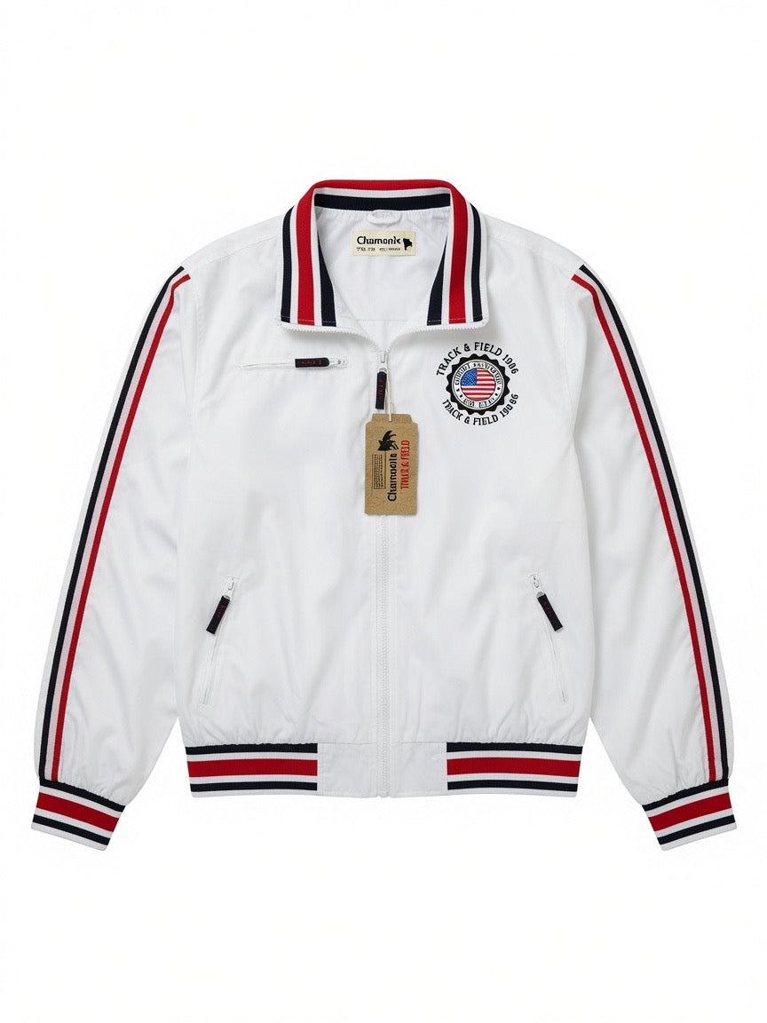 Chamonix Bomberjack - Wit – Retro Track Jacket