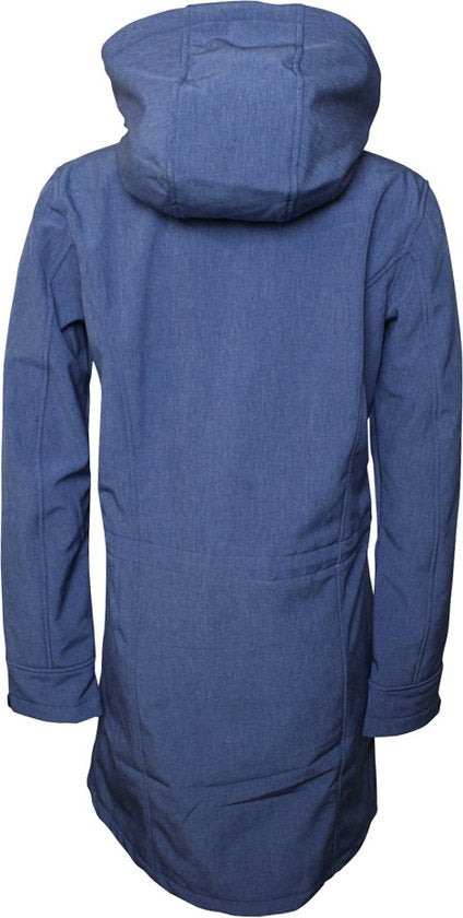 Nordberg Damen Softshell Lang Gisella - Hellblau Melange / Schwarz Melange - Größe S