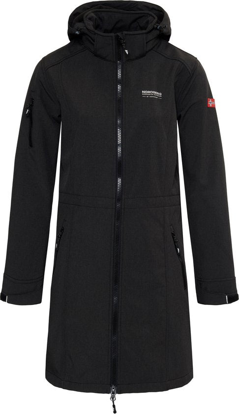 Nordberg Dames  Softshell Long Gisella - BLACK - Maat S