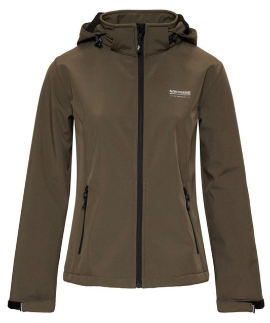 Nordberg Dames Softshell jacket Ingrida - Army groen - Maat S