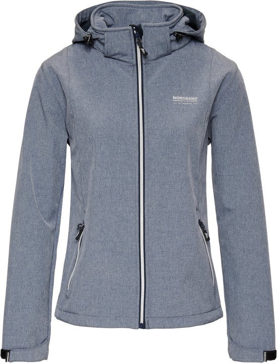 Nordberg Damen Softshelljacke Rinda - Ocean Melange - Größe S
