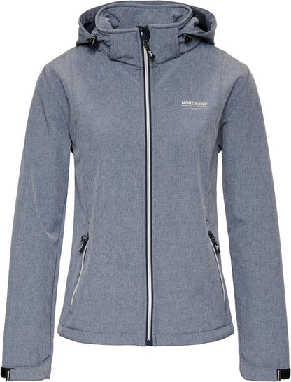 Nordberg Damen Softshelljacke Rinda - Ocean Melange - Größe S