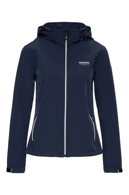 Veste softshell femme Nordberg Rinda - bleu marine foncé chiné