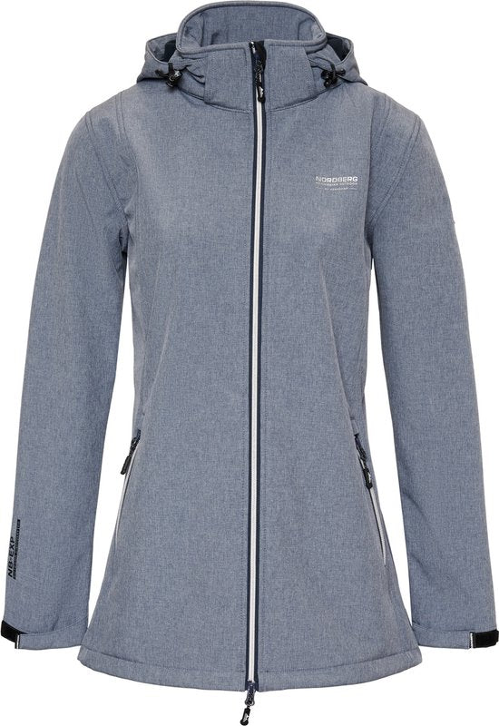 Nordberg Damen Softshelljacke Ronda - Ocean Melange - Größe XXL