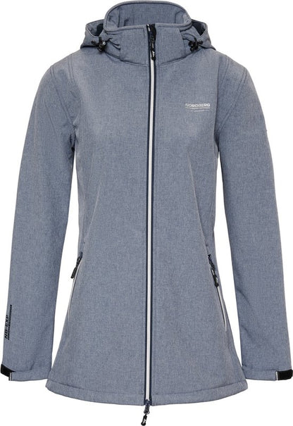 Nordberg Damen Softshelljacke Ronda - Ocean Melange - Größe XXL