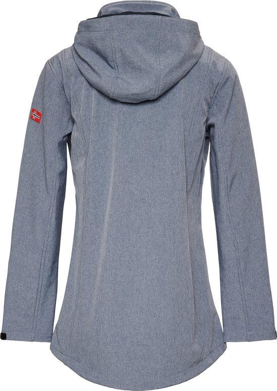 Nordberg Damen Softshelljacke Ronda - Ocean Melange - Größe XXL