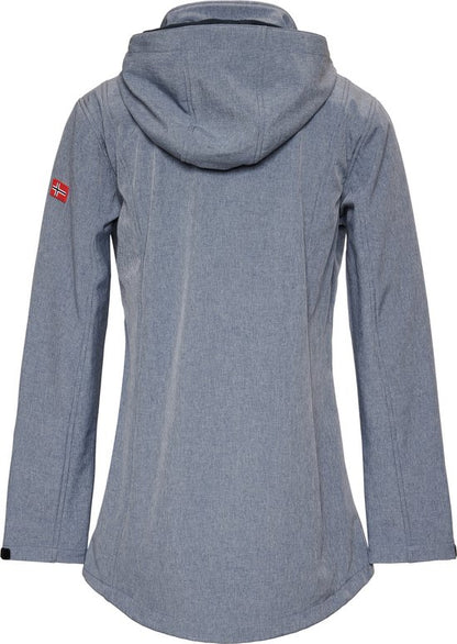 Nordberg Damen Softshelljacke Ronda - Ocean Melange - Größe XXL