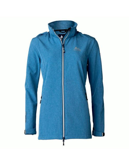 Nordberg Damen Softshelljacke Ronda - Hellblau meliert / Schwarz meliert - Größe S