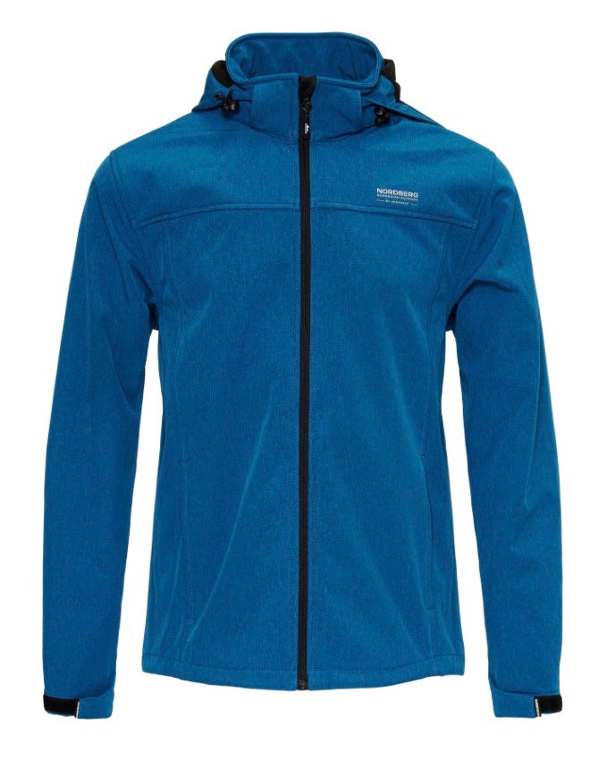 Nordberg Heren Softshelljacket Kjeld - Petrol melange - XXXL