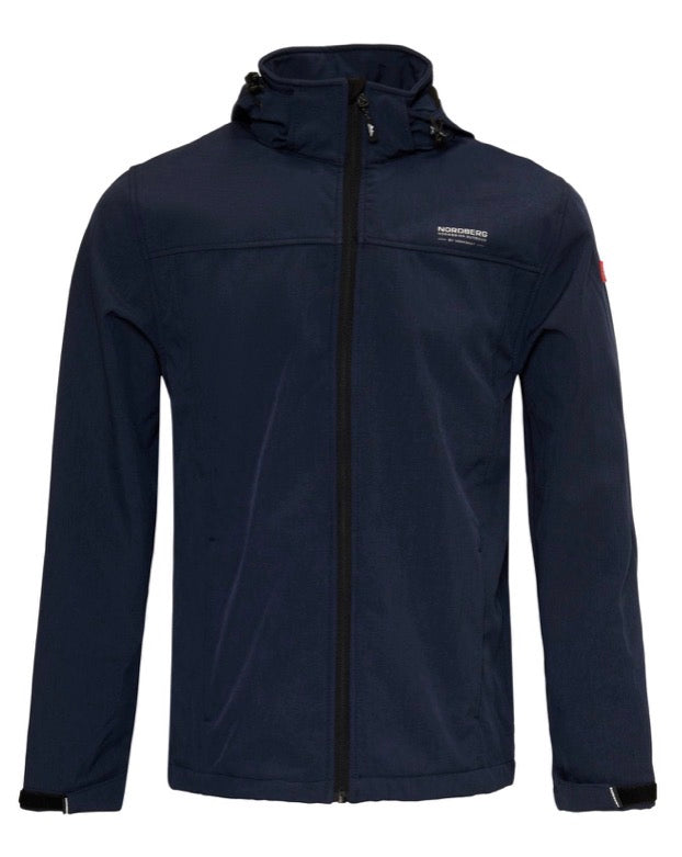 Nordberg Veste softshell homme Kjeld - Dark navy melange - XXXL