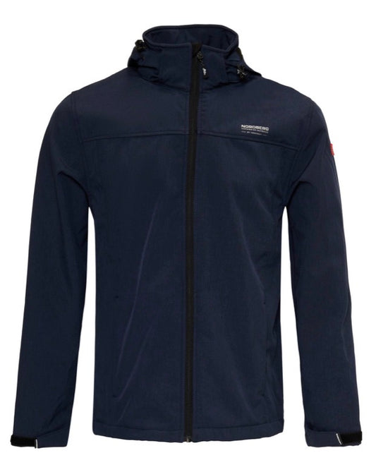 Nordberg Heren Softshelljacket Kjeld - Dark navy melange - XXXL