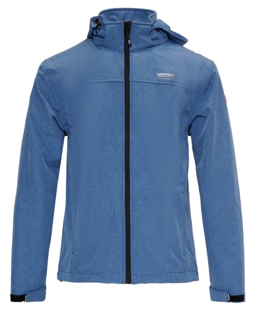 Nordberg Veste softshell homme Kjeld - Bleu clair chiné