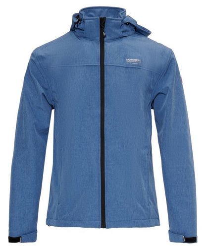 Nordberg Veste softshell homme Kjeld - Bleu clair chiné