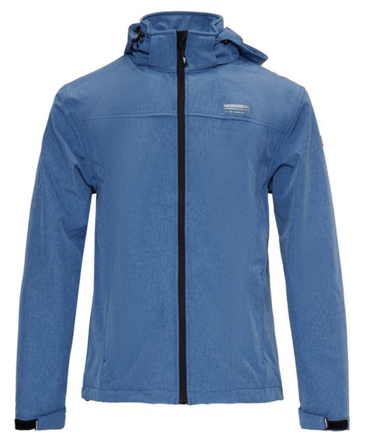 Nordberg Heren Softshelljacket Kjeld - Light blue melange