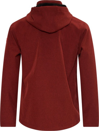 Nordberg Herren Softshelljacke Kjeld – Bordeaux melange – Größe XXXL