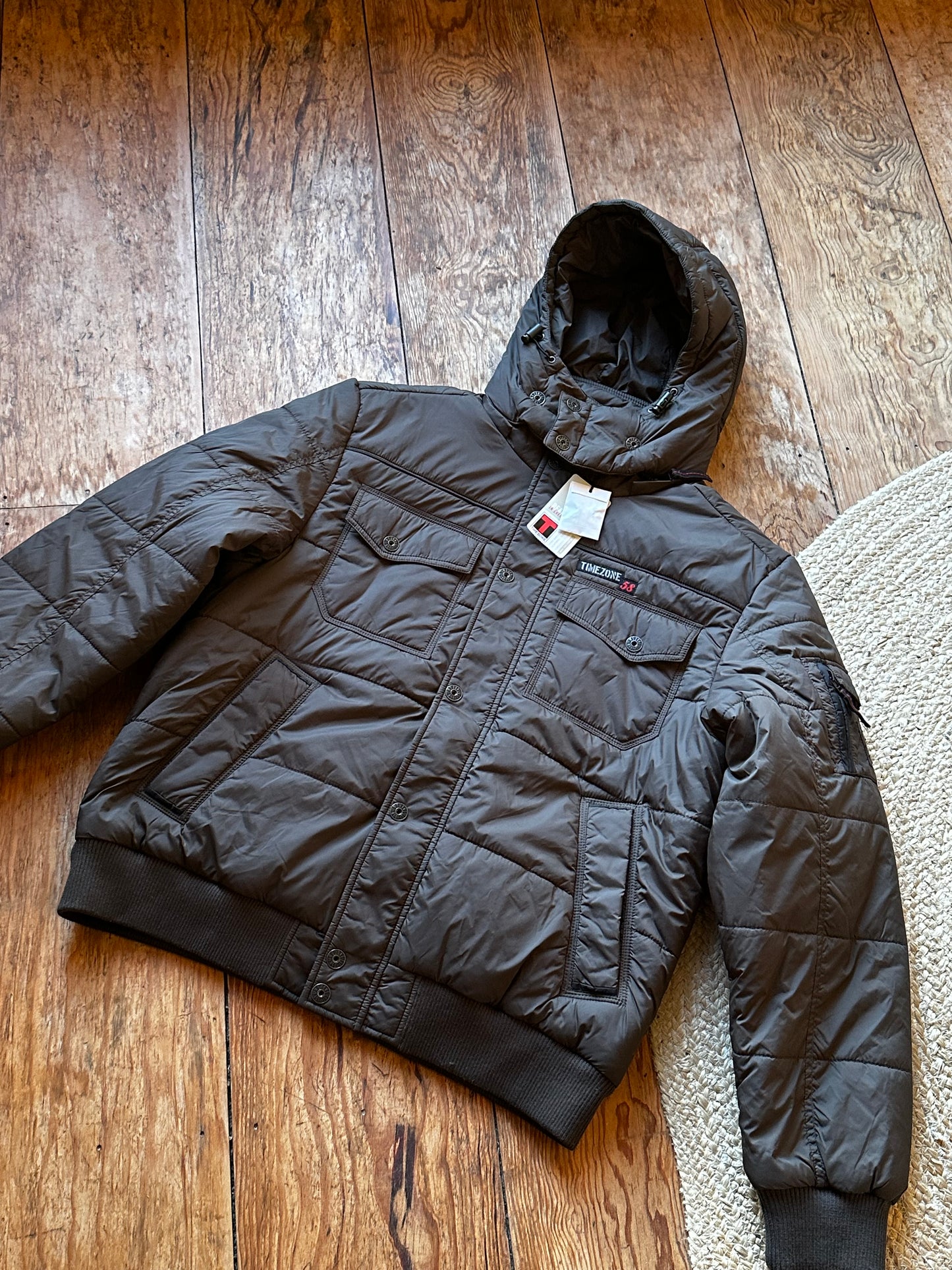 Timezone Herrenjacke Caledon - Dark Brown - Größe XXL