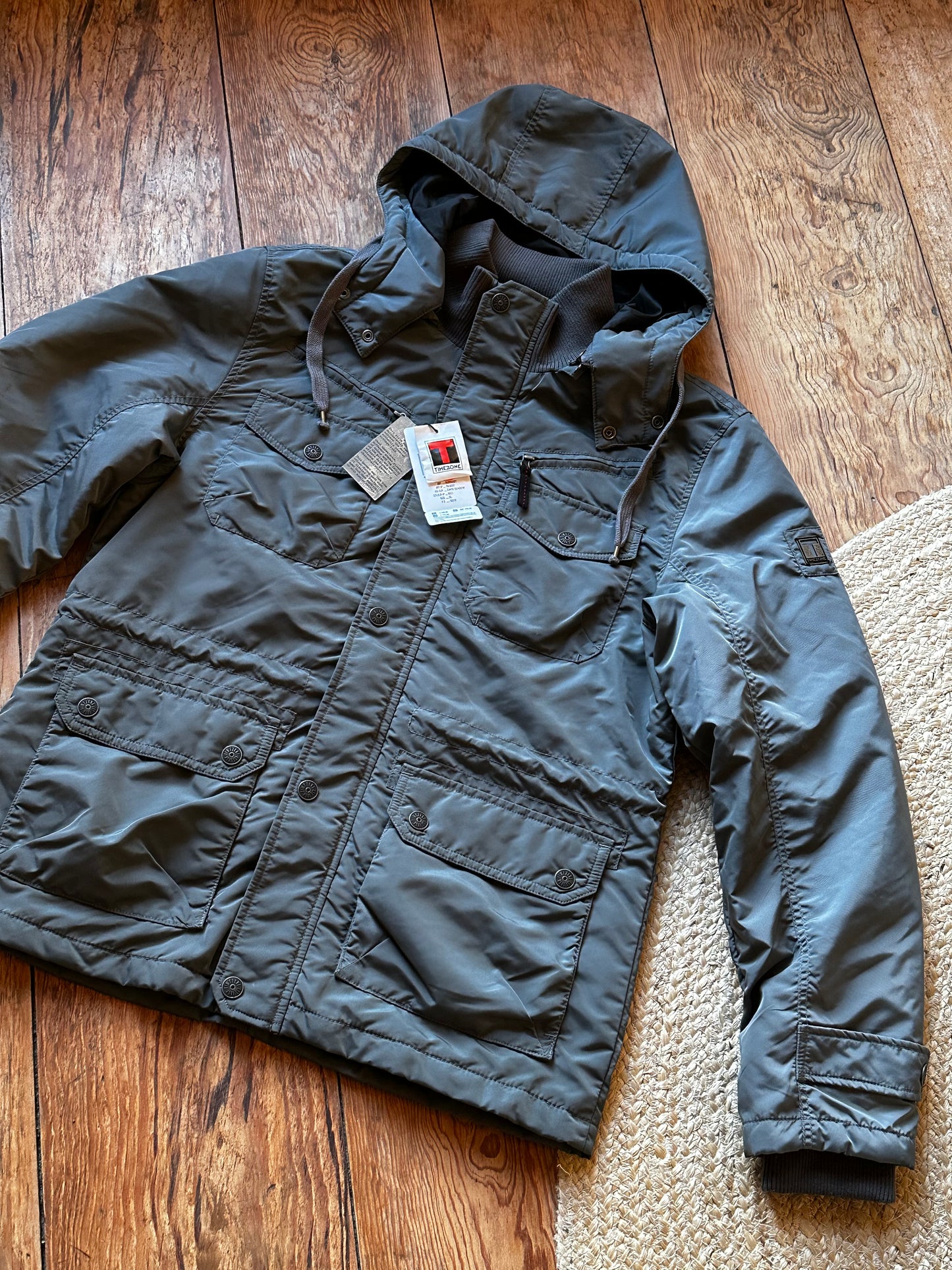 Timezone Herrenjacke Burnaby - Dark Shadow - Größe XL