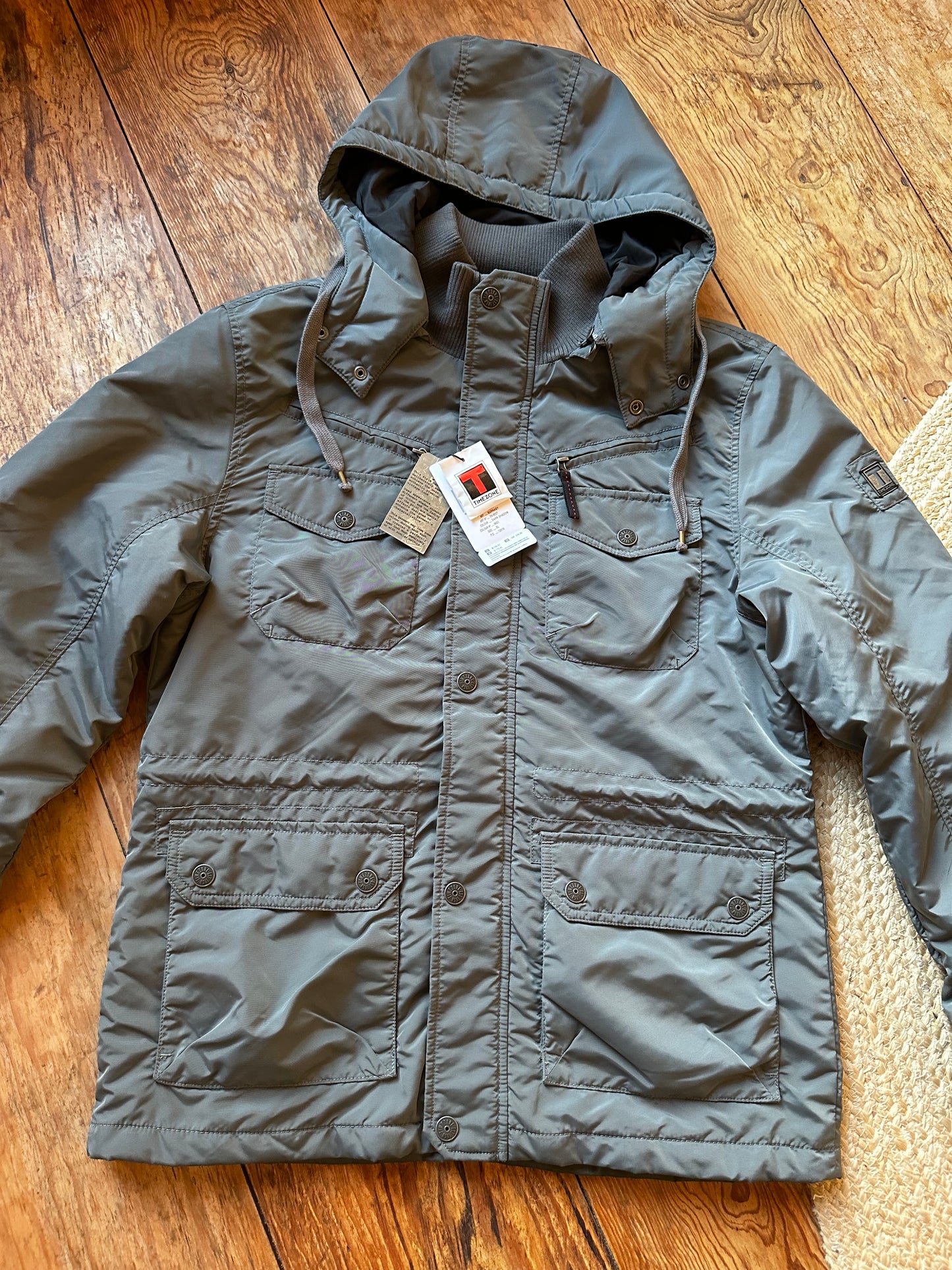 Timezone Herrenjacke Burnaby - Dark Shadow - Größe XL